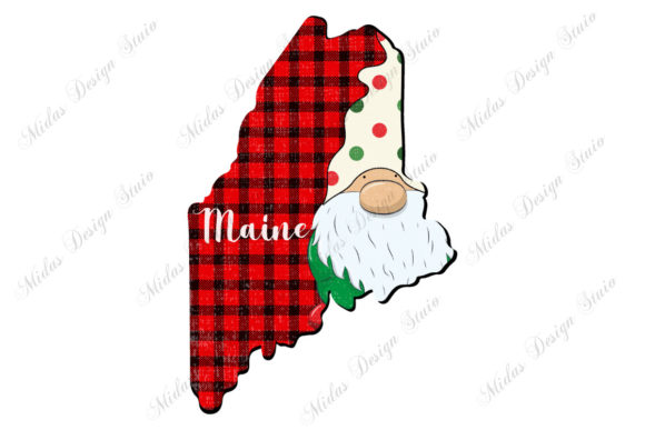 Buffalo Plaid Maine Christmas Crafts