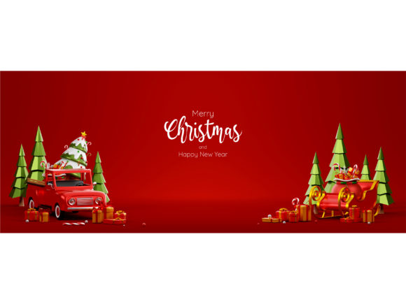 Christmas 3D Illustration for Branding and Design Projects
