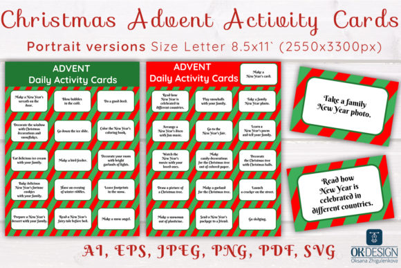 Christmas Advent Activity Cards SVG Review