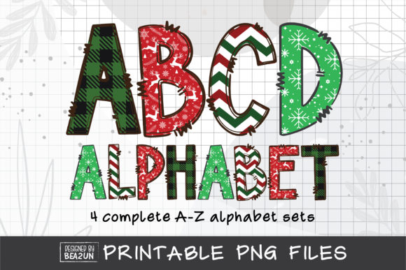 Christmas Alphabet Doodle Sublimation Review