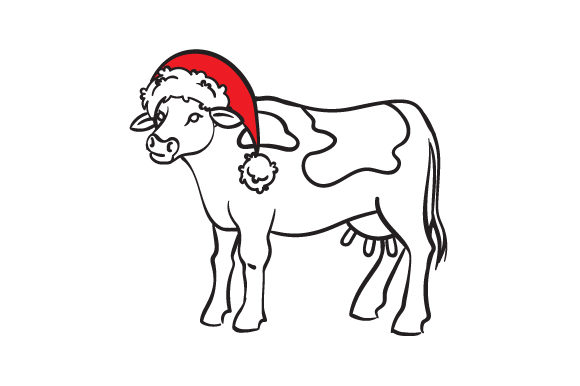 Christmas Cow Graphic Design Asset Review