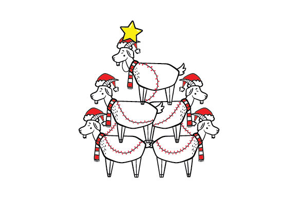 Christmas Goats Graphic Design Asset Review