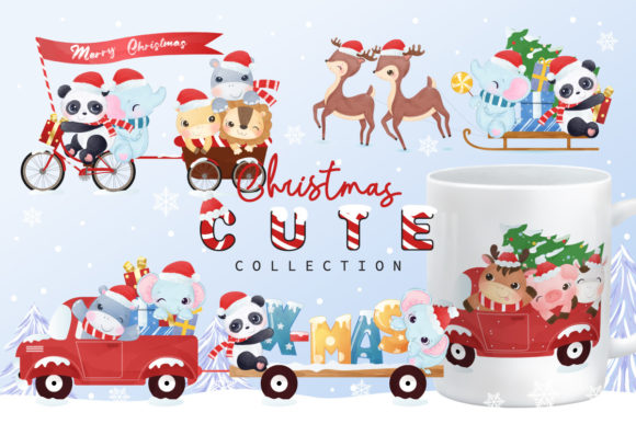 Christmas Illustrations Riding Together Review