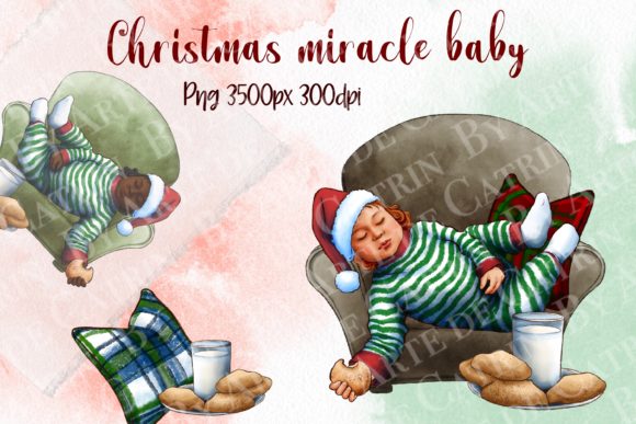 Christmas Miracle Baby Clipart for Festive Crafting