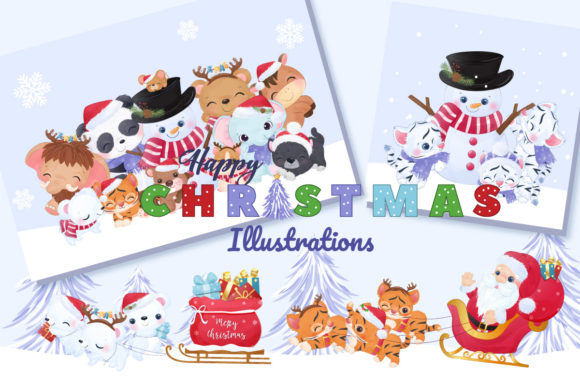 Cute Christmas Illustrations Set Review for Digital Sellers