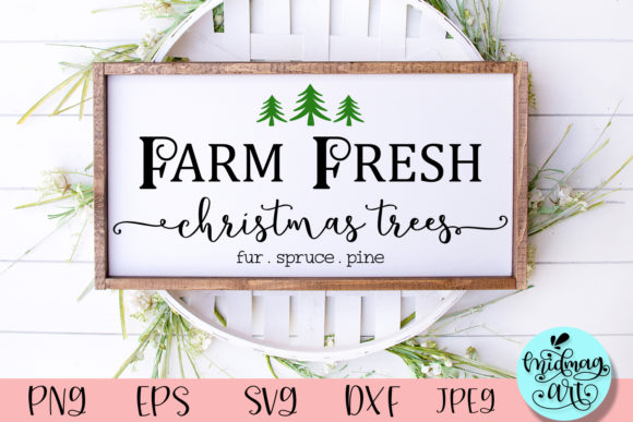 Farm Fresh Christmas Trees Wood Sign Crafts