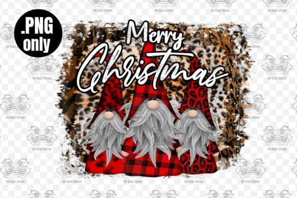 Gnome Merry Christmas Sublimation for Crafts