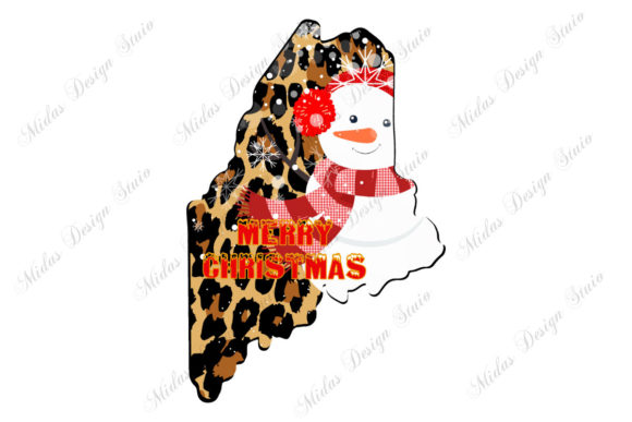 Leopard Maine Christmas with Snowman Embroidery Review