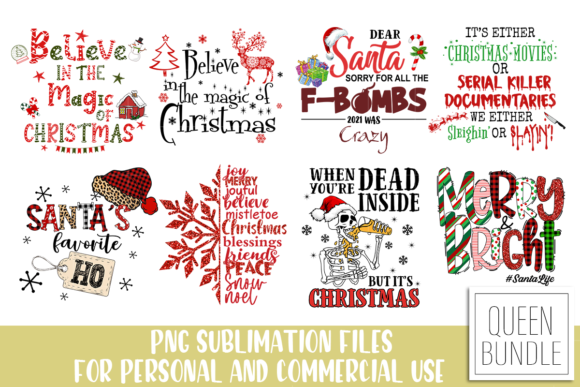 Quote Christmas Sublimation Bundle for Crafts